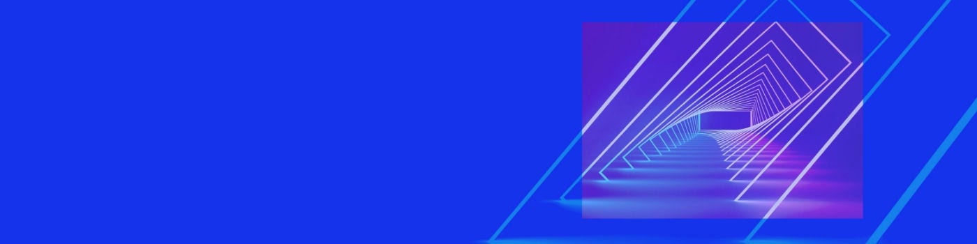 White lights with a purple and blue background