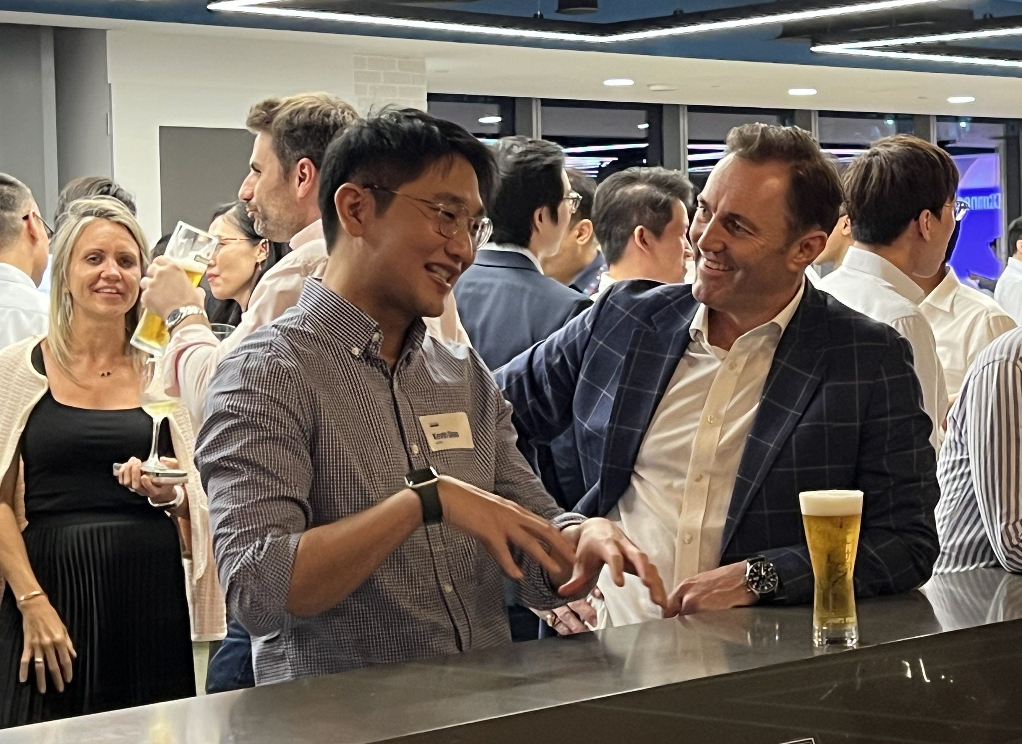 Partner Stephen Bates catching up with colleagues at the Deal Advisory Alumni Event 2025