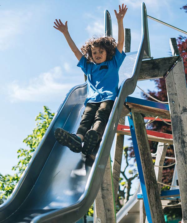 Child on slide