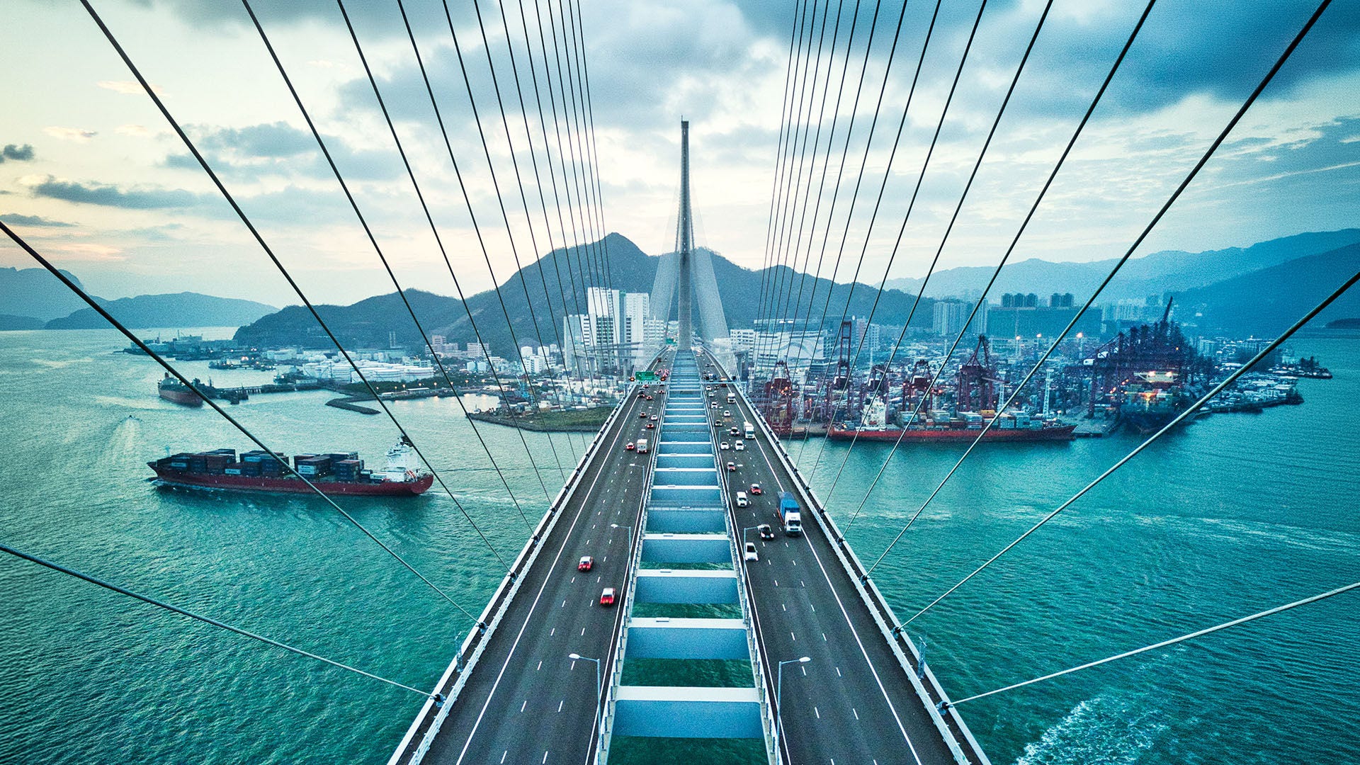 Bridge over the water