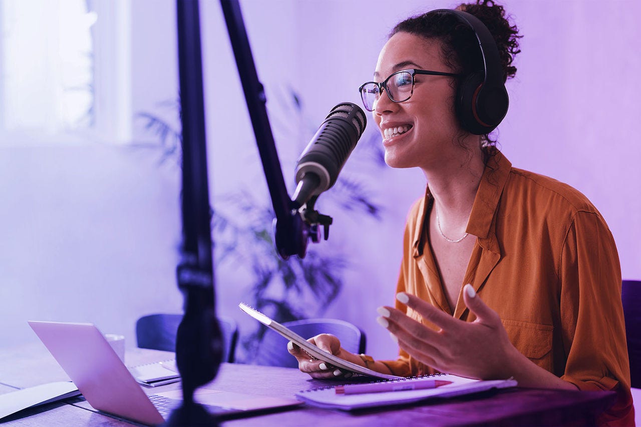 woman-recording-podcast
