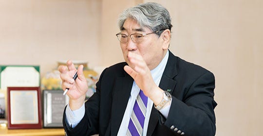 Japanese alt text: 宮城大学学長　佐々木氏