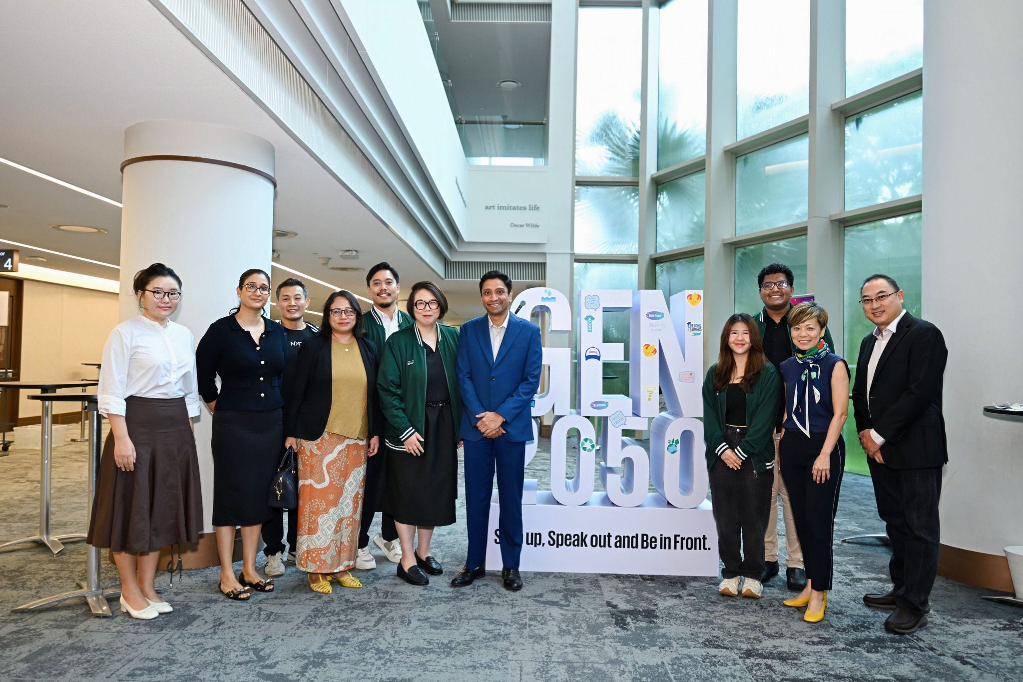 Dinesh Vasu Dash, Minister of State, Ministry of Culture, Community and Youth, and Ministry of Manpower; David Chua, Chief Executive Officer, National Youth Council; Lee Sze Yeng, Managing Partner, KPMG in Singapore; and Ross Gan, President, IPRS.