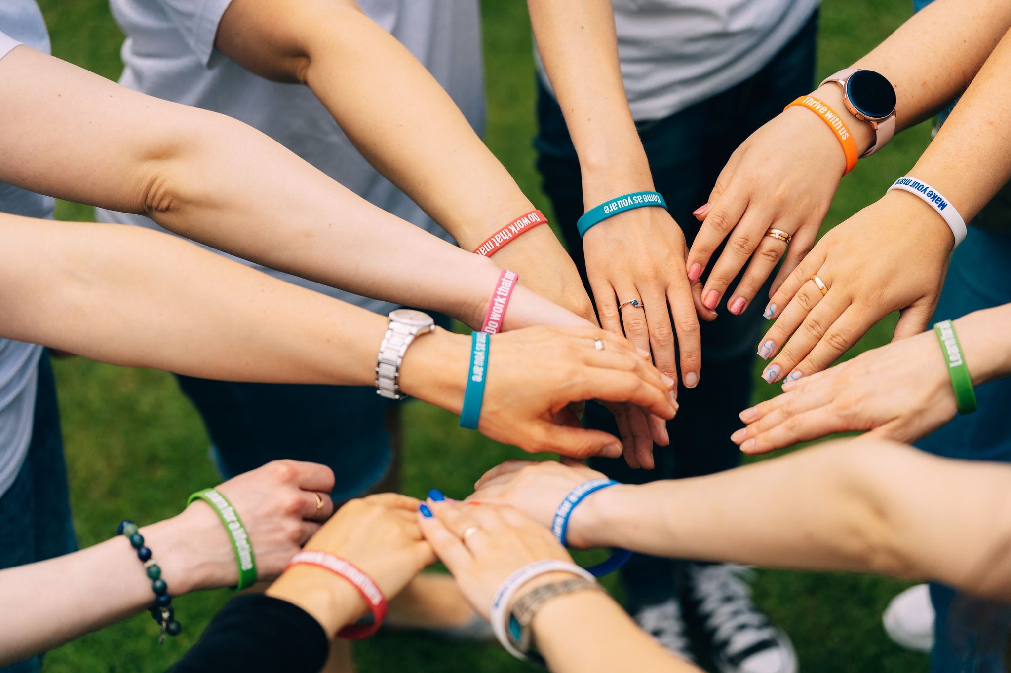 Team hands