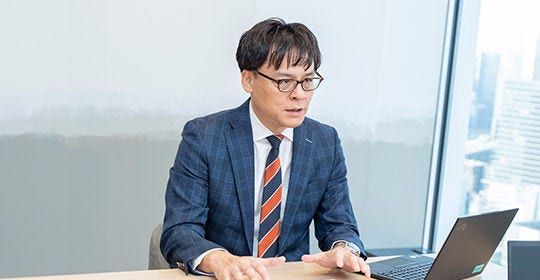 Japanese alt text: 対談写真_KPMG　福井