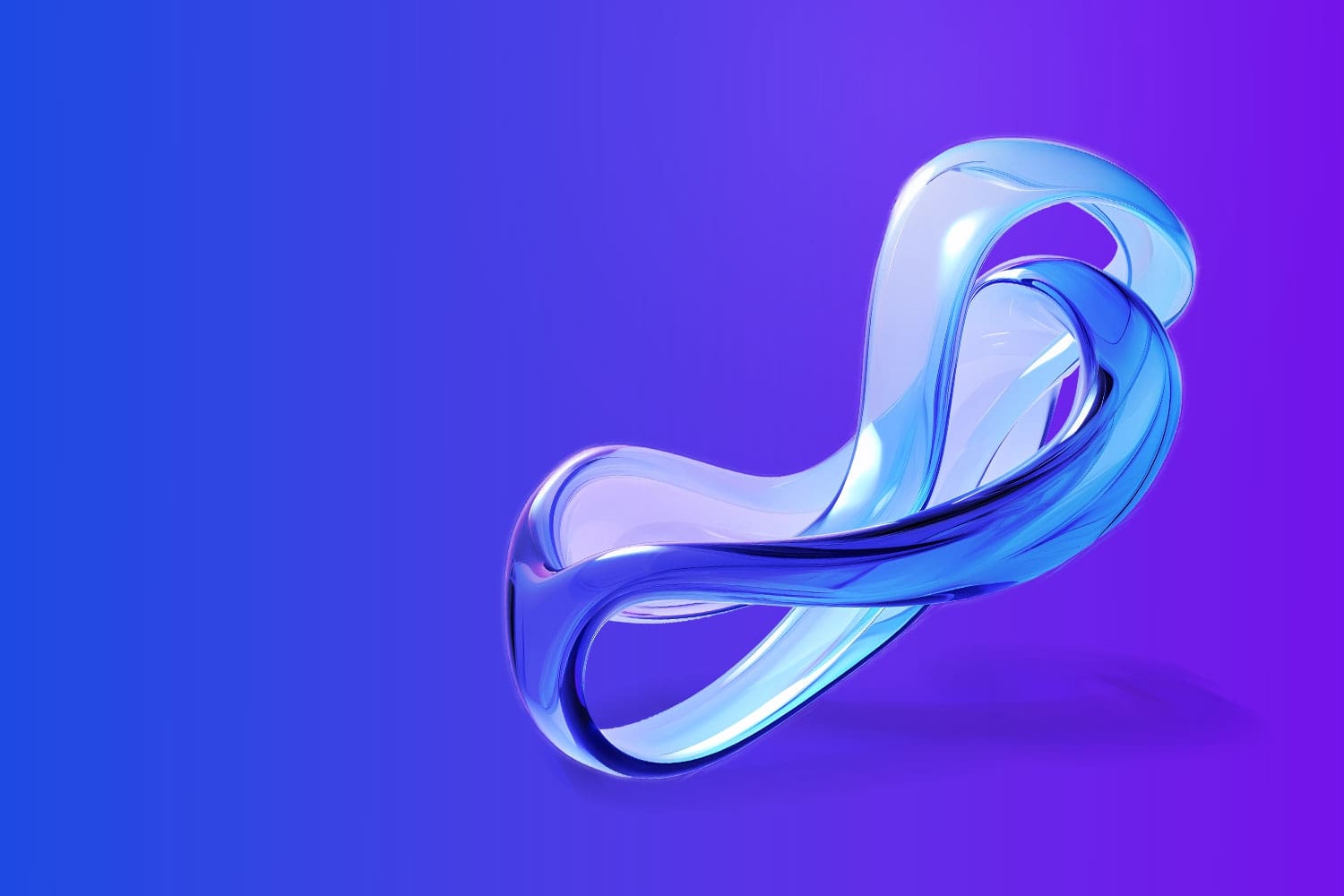 Abstract inverted mobius strip like structure