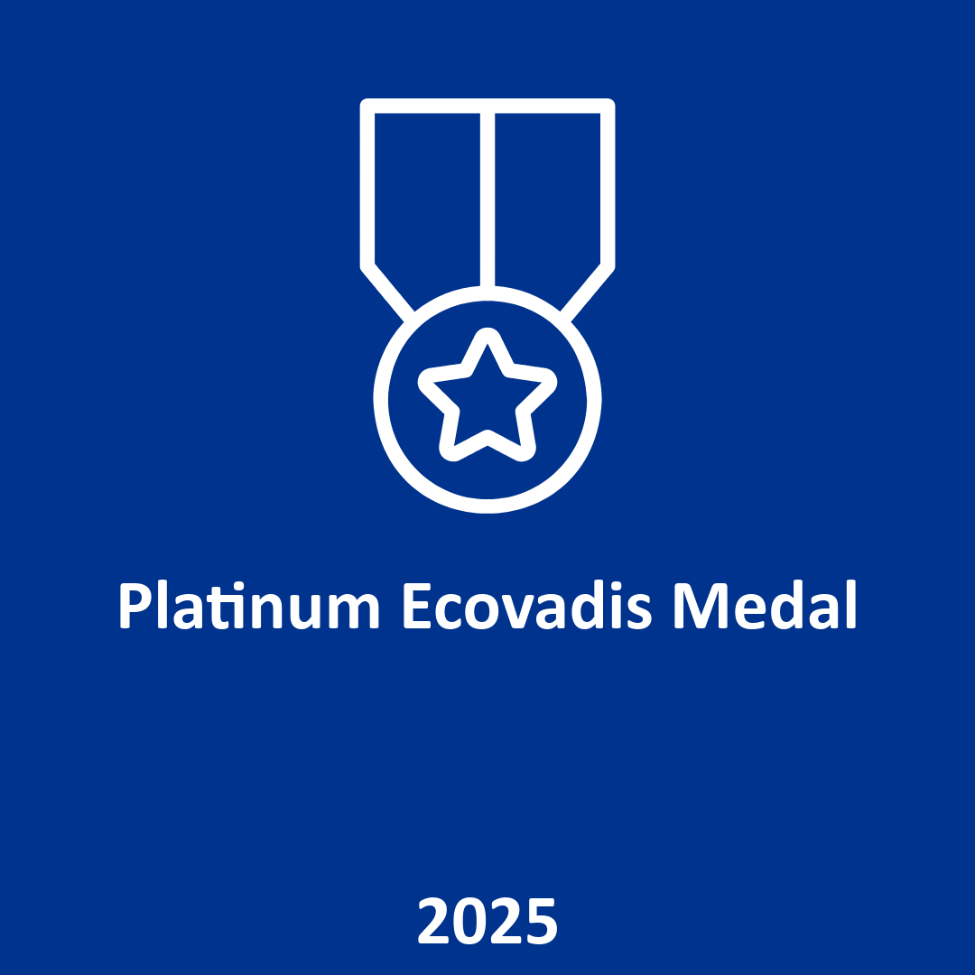 Platinum Ecovadis Medal 2025