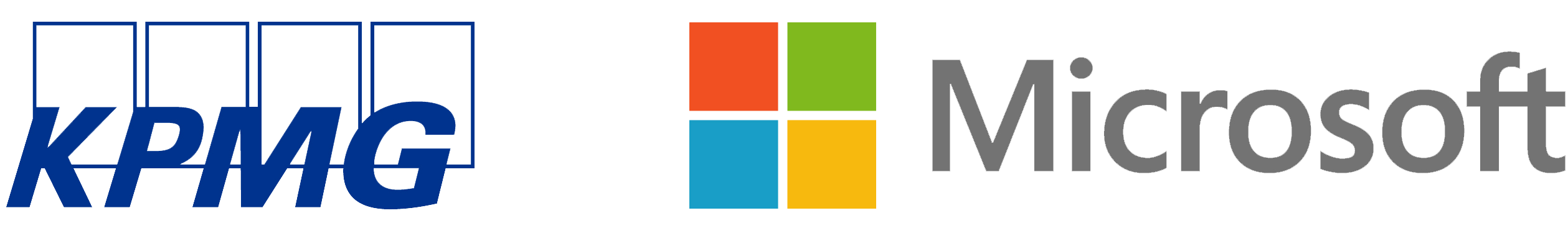 KPMG and Microsoft logos