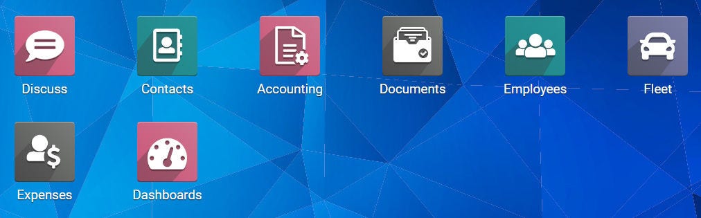 Odoo screenshot