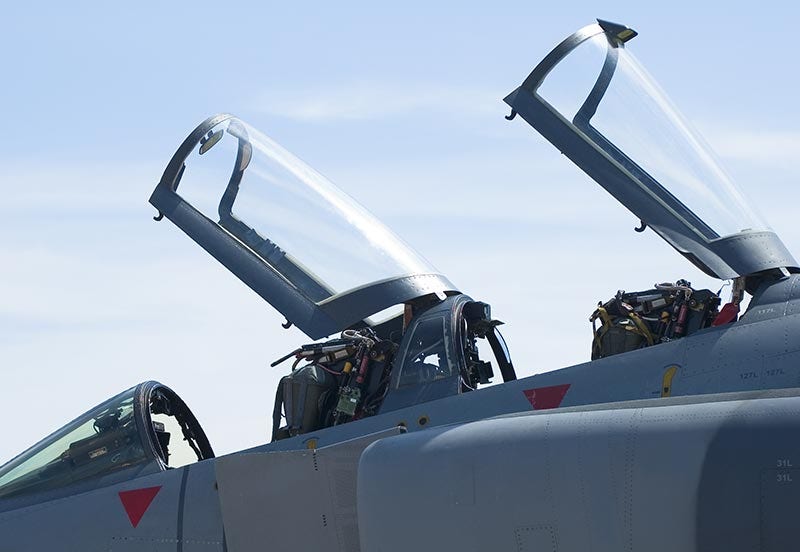 Defence aircraft cockpit canopies
