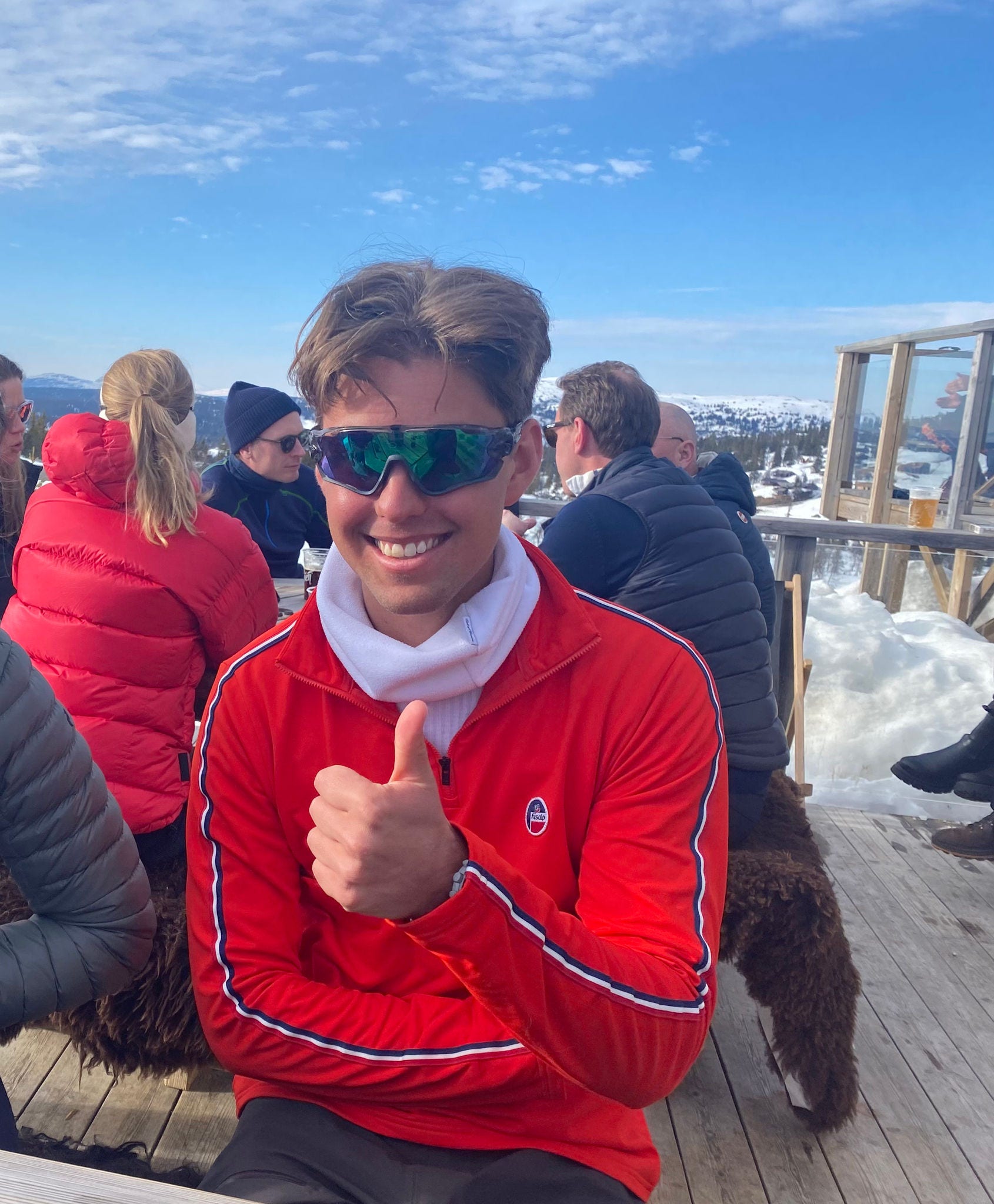 Jacob på skitur på fjellet 