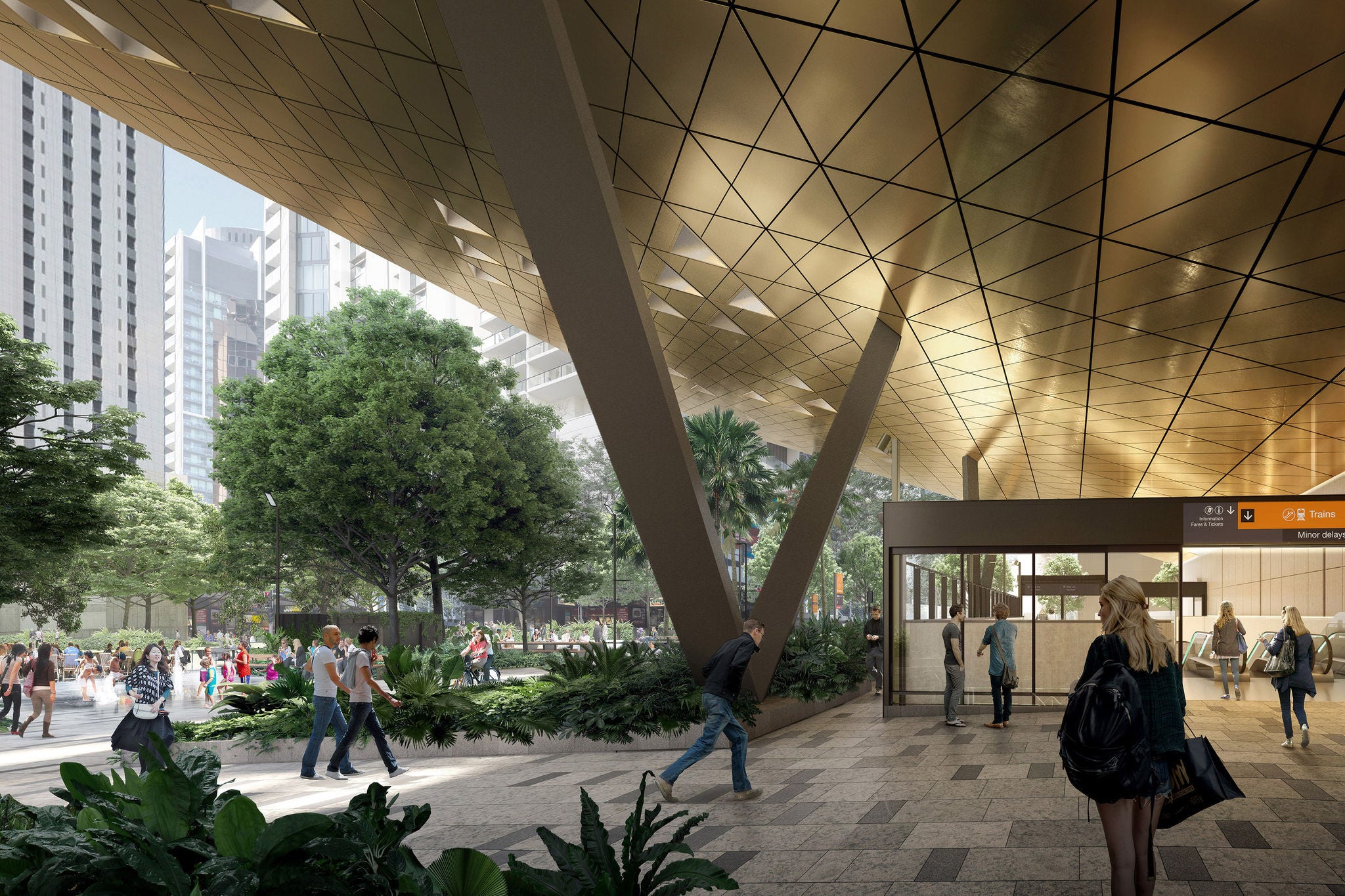 Cross River Rail project – Albert Street station visualisation