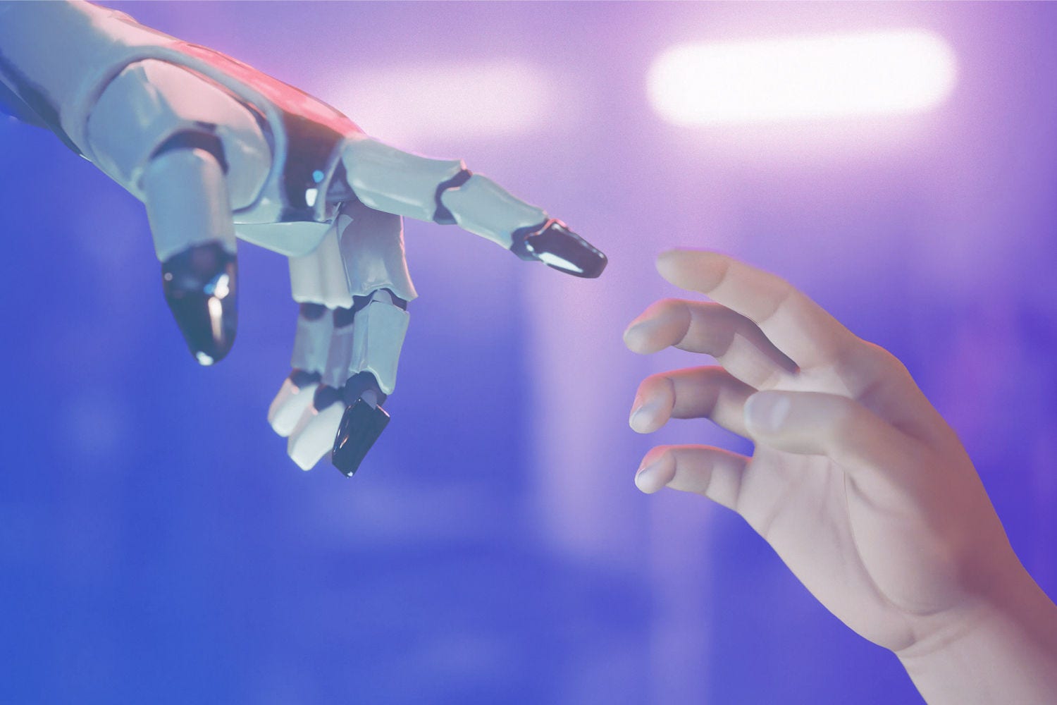 Robot and human hands