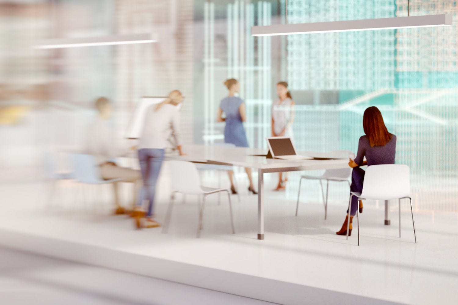 people at a board table