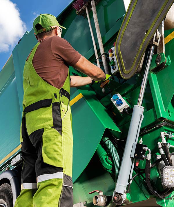Binman and truck