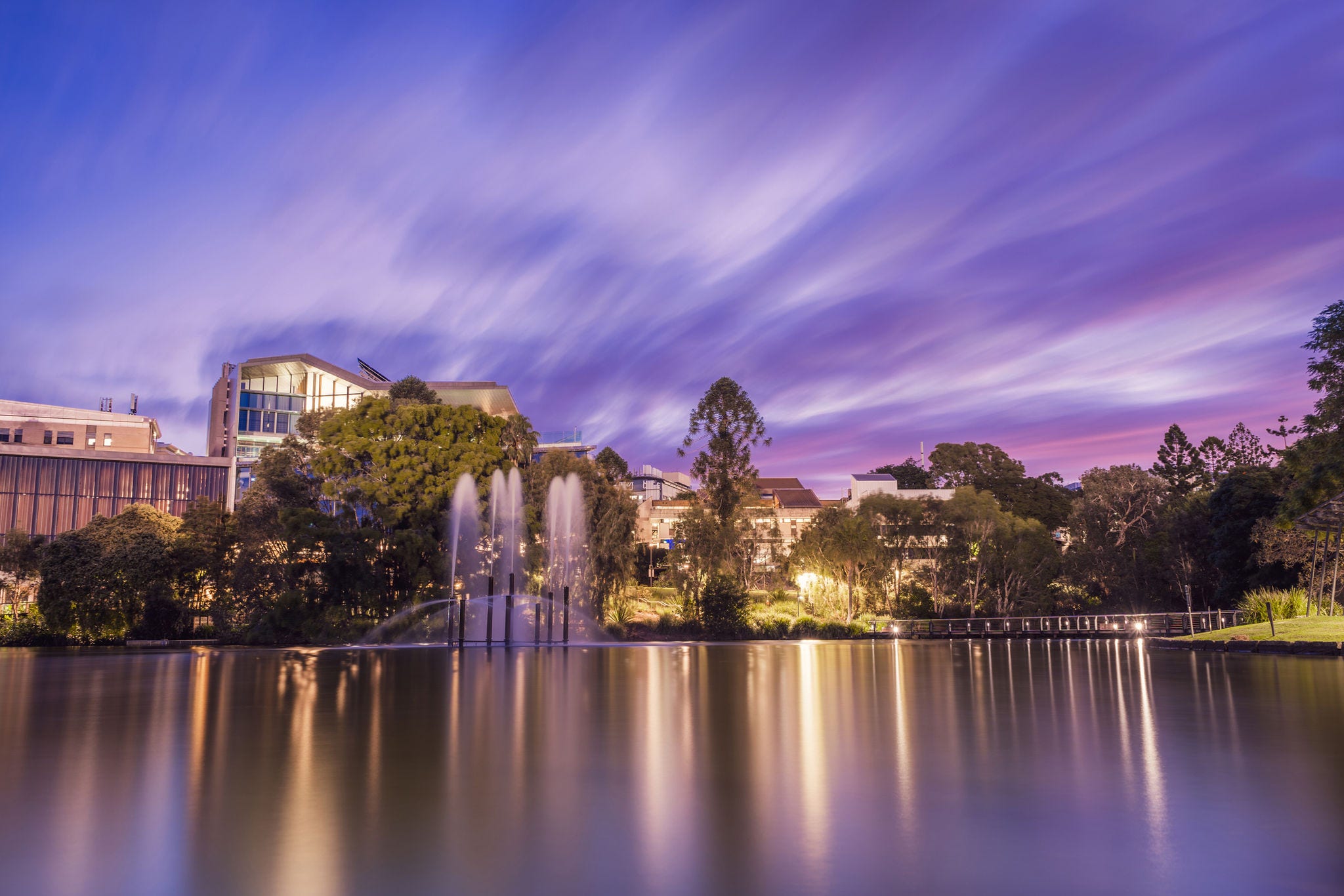 Sunset at the University of Queensland