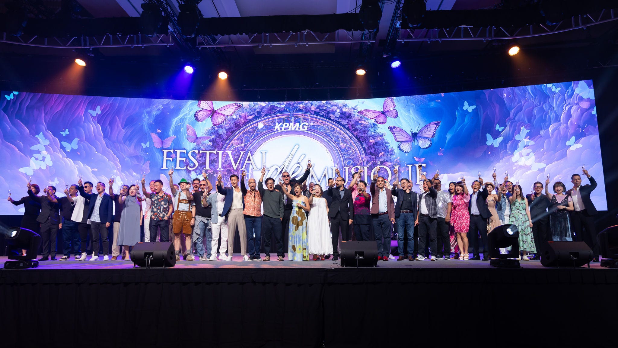 KPMG Dinner & Dance 2024 - A toast towards the future as a firm led by partners onstage