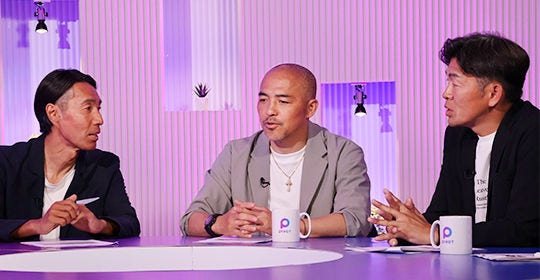 Japanese alt text: Ｊリーグ　辻井氏、小野氏、KPMG　佐渡