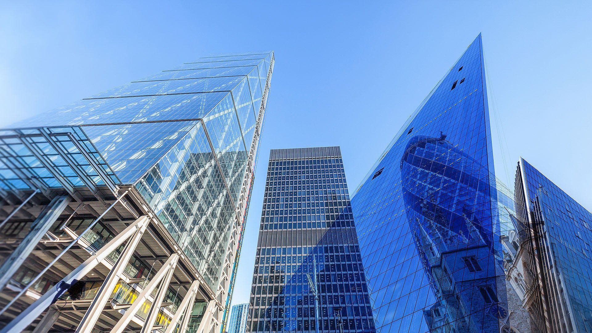 Skyscrapers from below