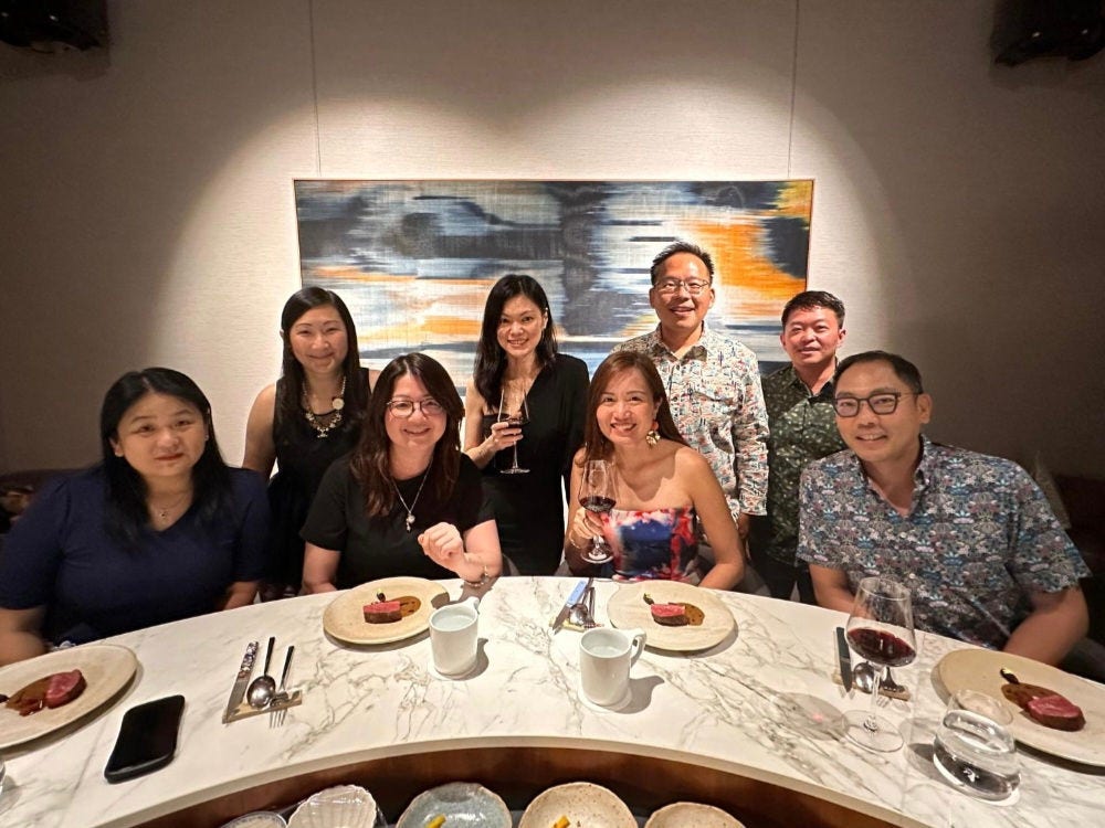 Tang Chek Keng with fellow KPMG alumni