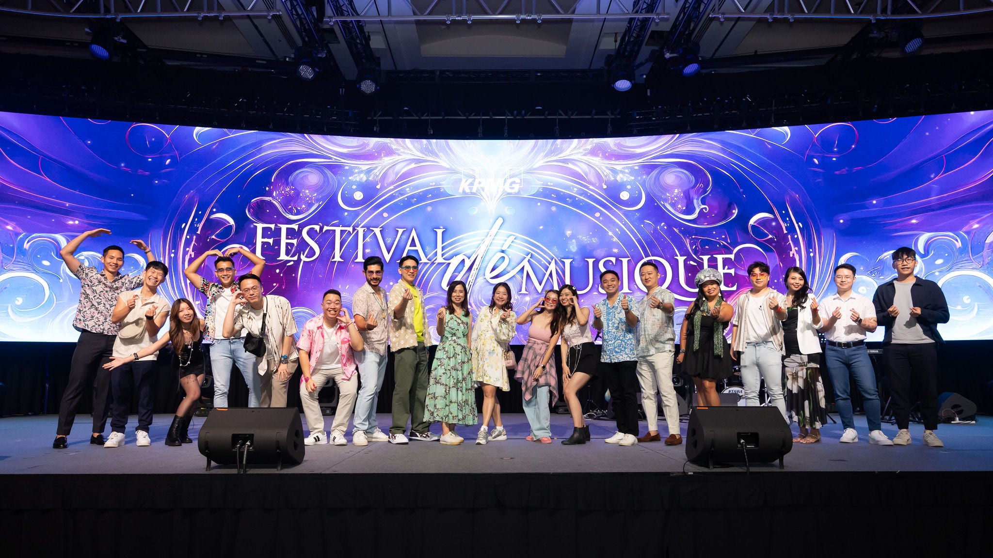 KPMG Dinner & Dance 2024 - organising committee onstage