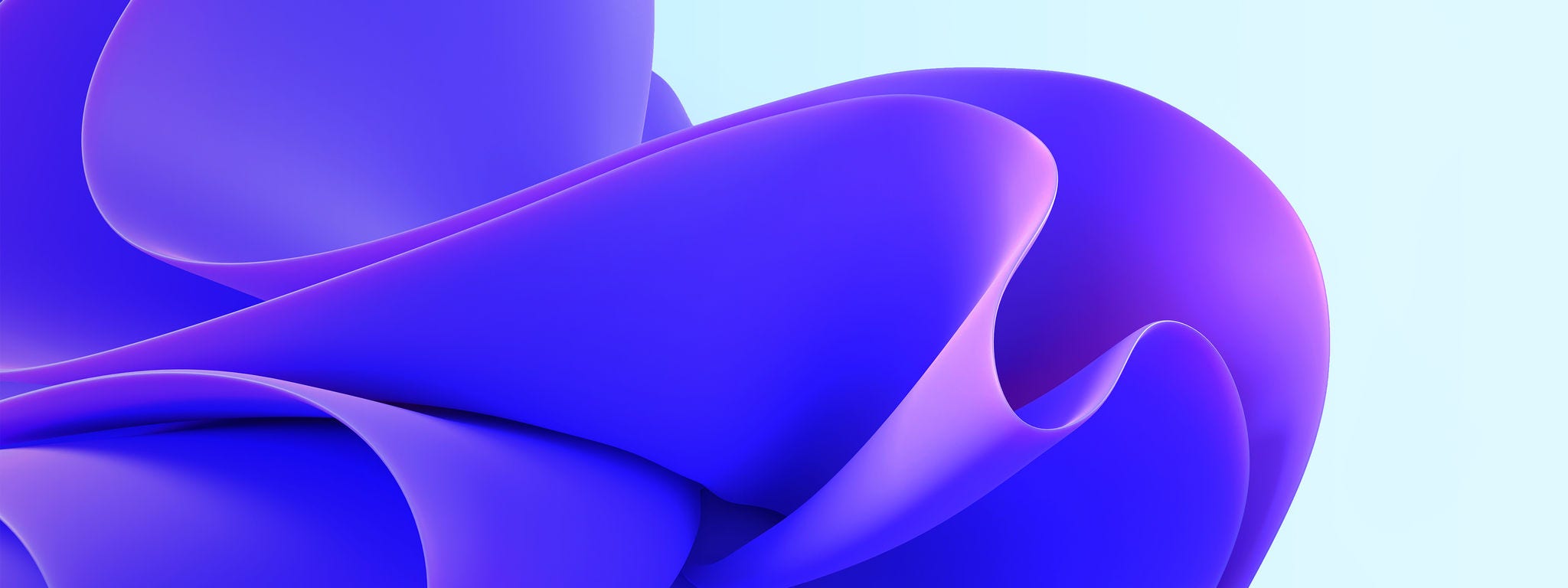 Microsoft Dynamics 365 abstract purple swirl on light blue background