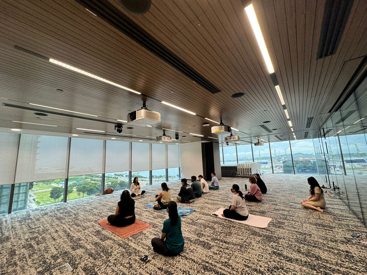 KPMG Fun Fit Fridays - office yoga