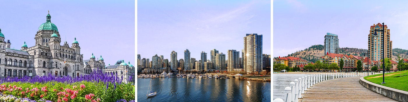 British Columbia skylines