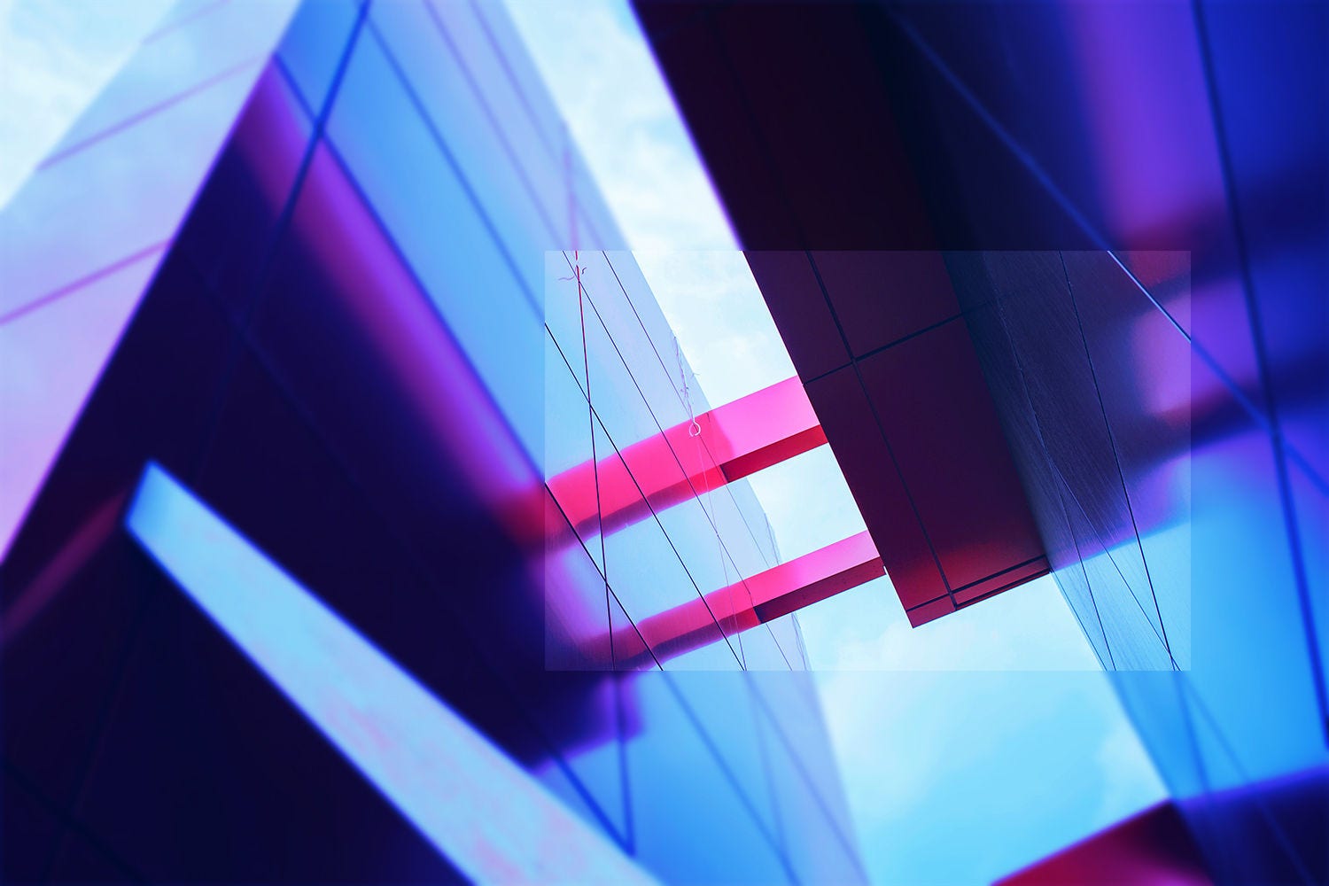 Blue purple abstract