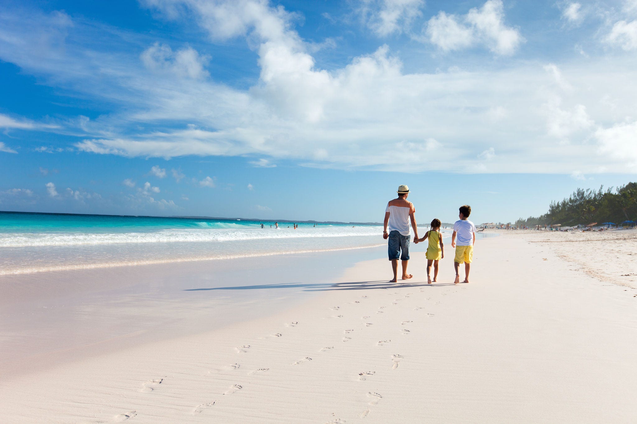 kids on a beach