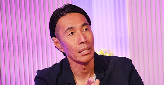 Japanese alt text: Ｊリーグ　辻井氏