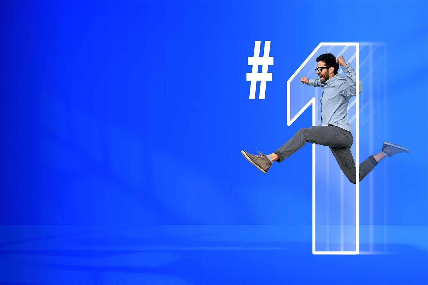 man jumping through #1