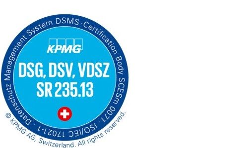 KPMG Switzerland Certification - DSG, VDSG, VDSZ SR 235.13