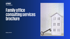 Family office consulting services brochure