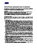 Additional Conditions regarding software –design and –implementation
