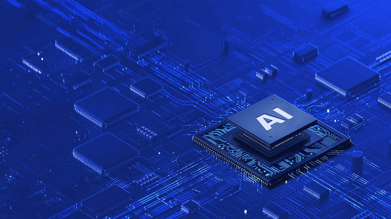 A close-up of a computer chip