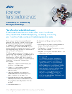 Fixed Asset Transformation Services