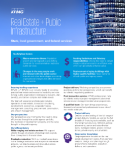 Real estate and public infrastructure