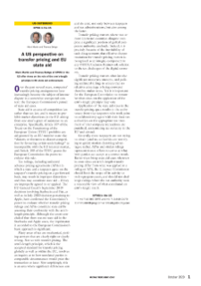 A U.S. Perspective on Transfer Pricing and EU State Aid