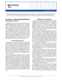 The Basics of Managing Multilateral Controversy - Part 1
