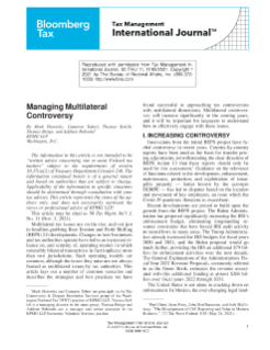 Managing Multilateral Controversy