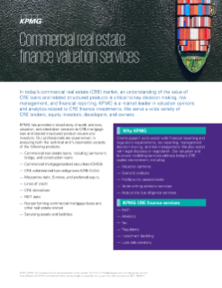 Commercial Real Estate Finance Valuation Services