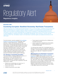 Countering corruption: Beneficial ownership, Real-estate transactions