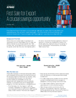 First Sale for Export: A Crucial Savings Opportunity