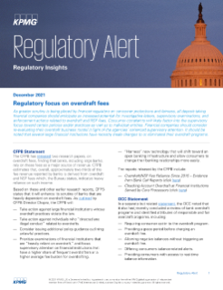 Regulatory focus on overdraft fees