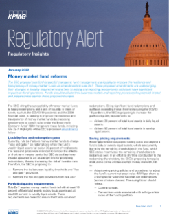 Money market fund reforms