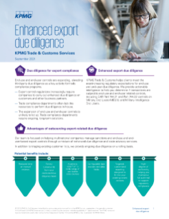 Enhanced Export Due Diligence