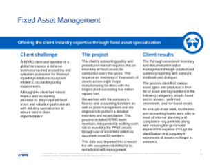 Fixed asset management