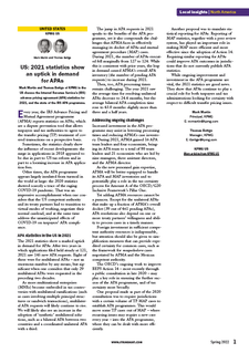 U.S.: 2021 Statistics Show an Uptick in Demand for APAs