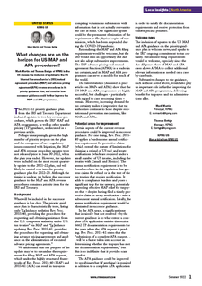 What Changes Are On the Horizon for US MAP and APA Procedures?